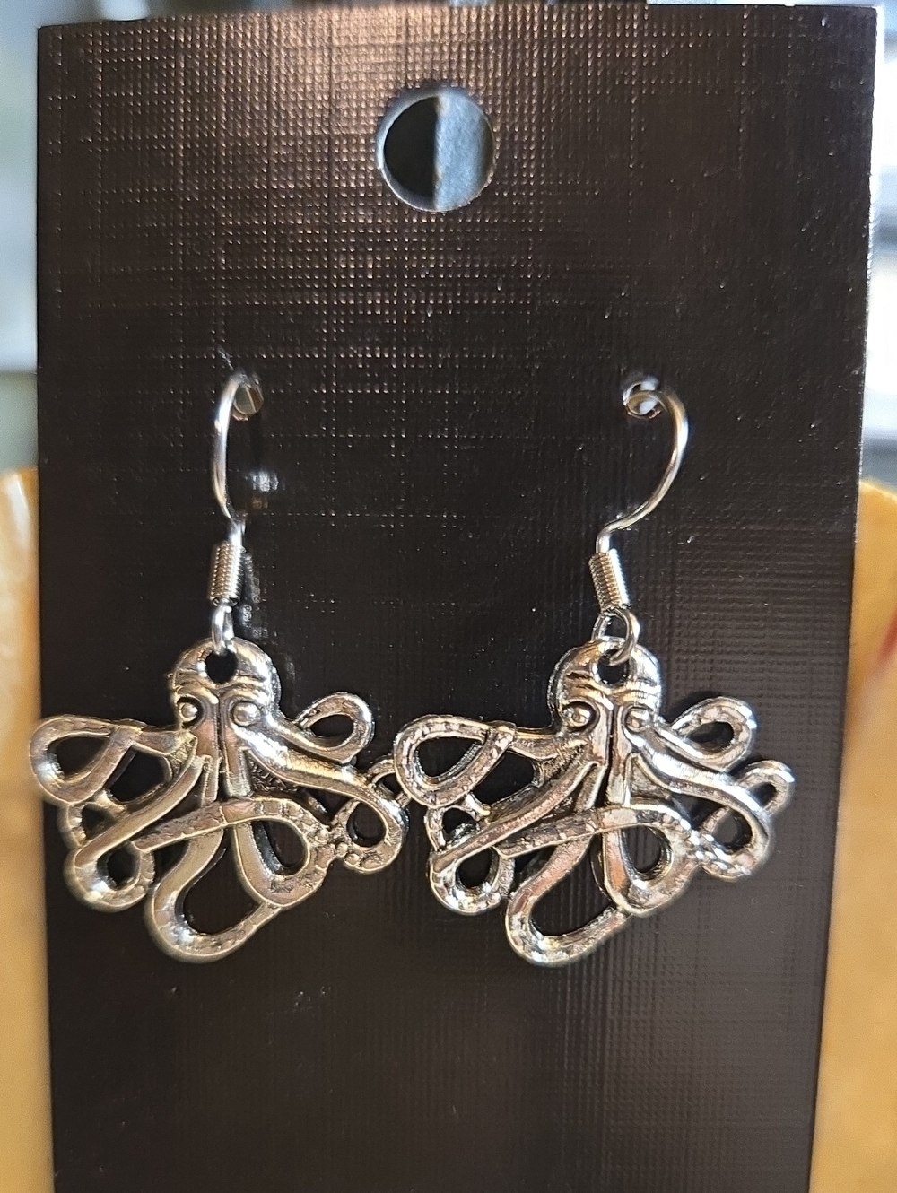 Silver Octopus Dangle Earrings - Women's Jewelry